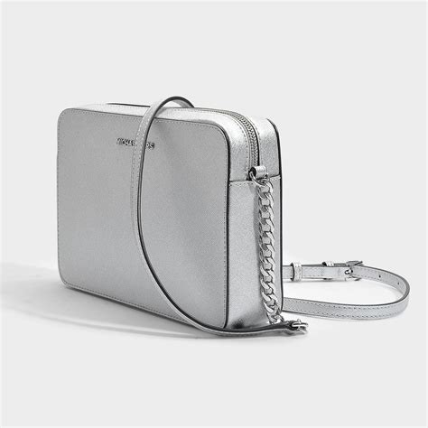 michael kors collier silber|Michael Kors silver crossbody.